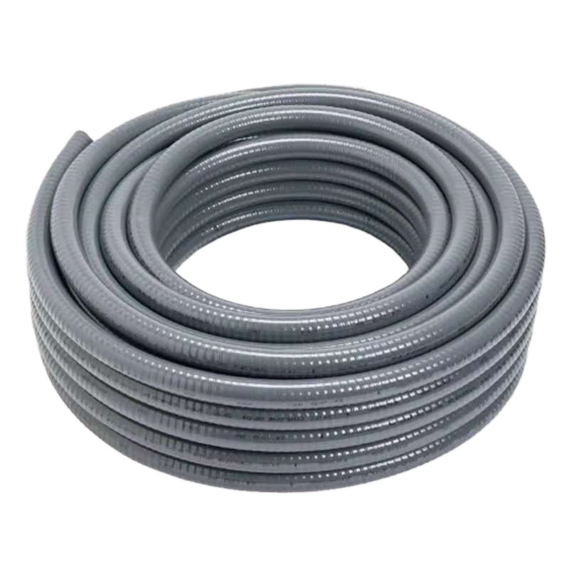 3/8 Inch Waterproof Gray Pvc Coated Liquid Tight Hose Medium Electrical Flexible Metal Conduit