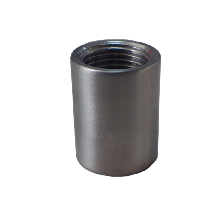 Stainless Steel Polished Pipe 1/2'' Electro Galvanized Bushing Female Threaded Socket Steel Pipe Coupling