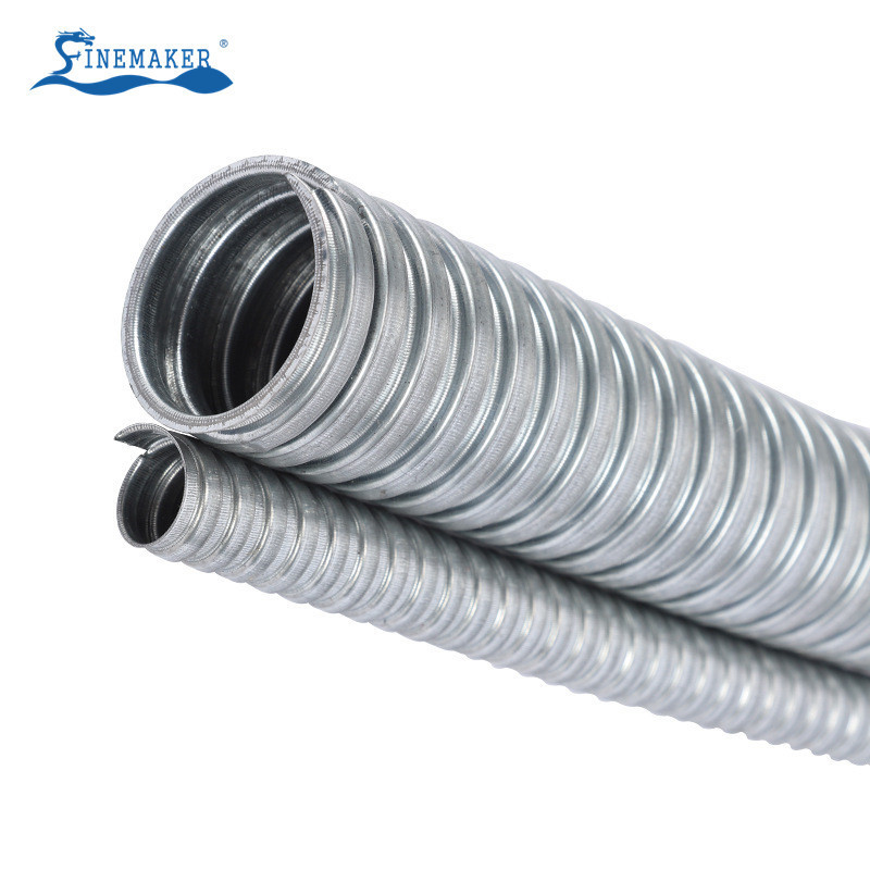 20mm Galvanized Steel Wire Protection Metal Corrugated Flexible Steel Conduit for Building and Industry Machine