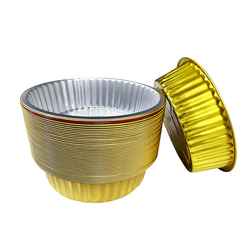 Disposable Household Pie Baking Food Storage Pan And Dishes Round Aluminum Foil Container