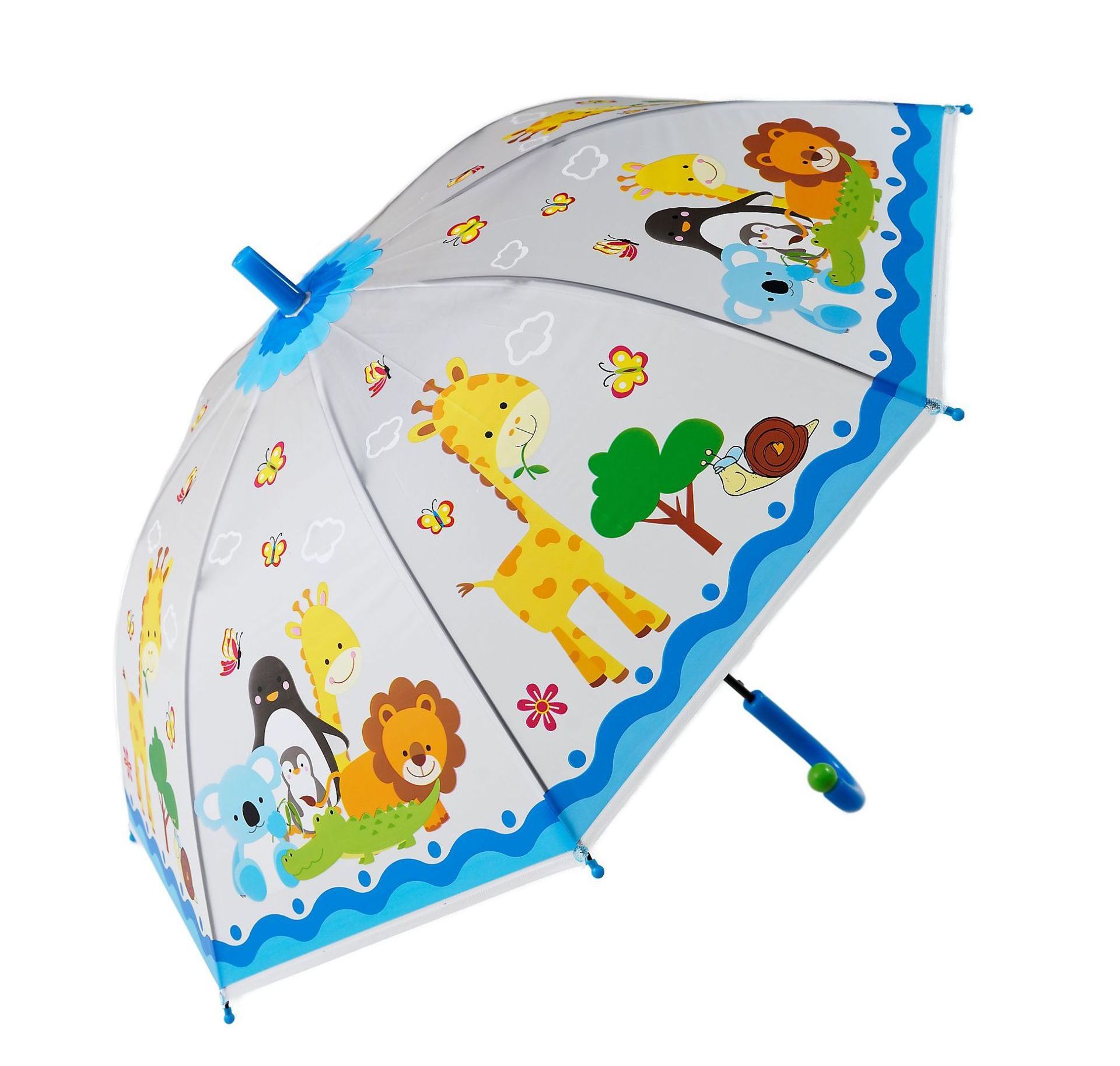 FINE OCEAN Cartoon Kids Umbrellas Eva Transparent Umbrella With Full Printing Cartoon Design Kids Umbrellas