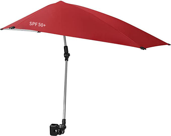 Sport Umbrella Versa Umbrella SPF 50+ Adjustable Paraguas  Umbrella with Universal Clamp