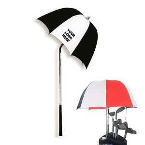 Custom Golf Bag Club Rain Umbrella  Custom Logo Printed Windproof Straight Golf Umbrella Manufacturers