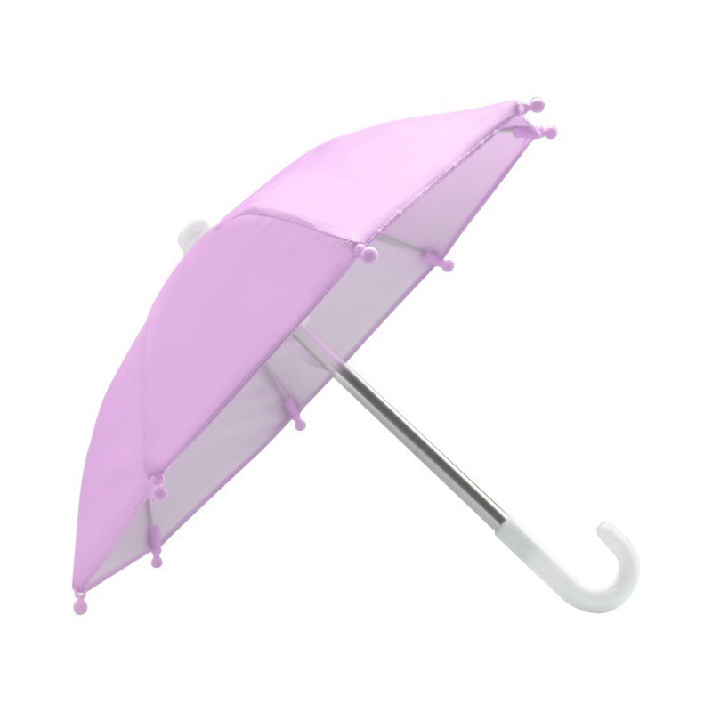 Fine Ocean Plastic Handle Promotional Custom Logo Mini Cell Phone Umbrella Motorcycle Mini Umbrella