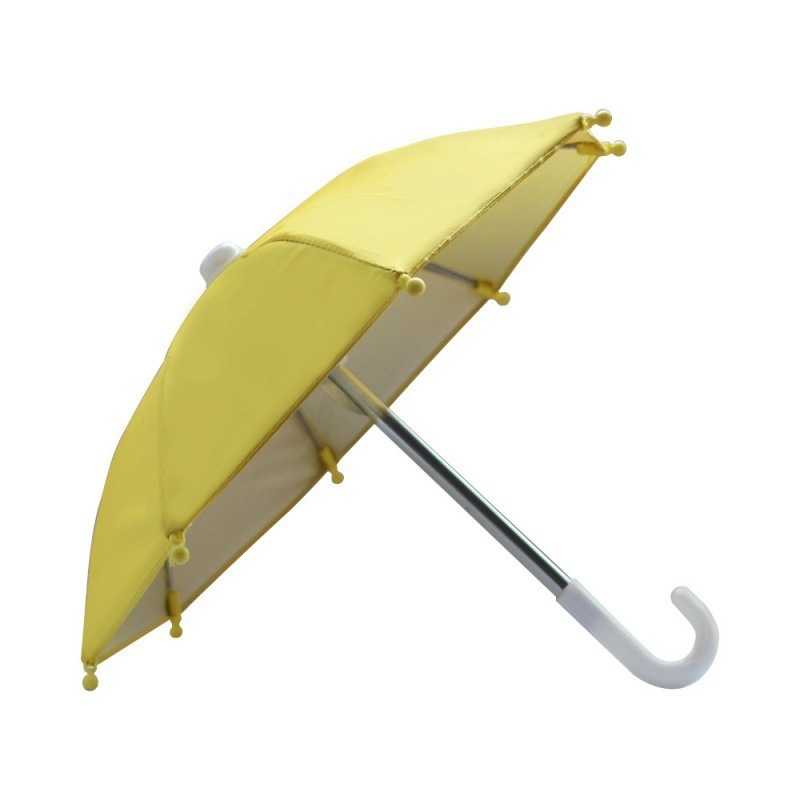 Fine Ocean Plastic Handle Promotional Custom Logo Mini Cell Phone Umbrella Motorcycle Mini Umbrella