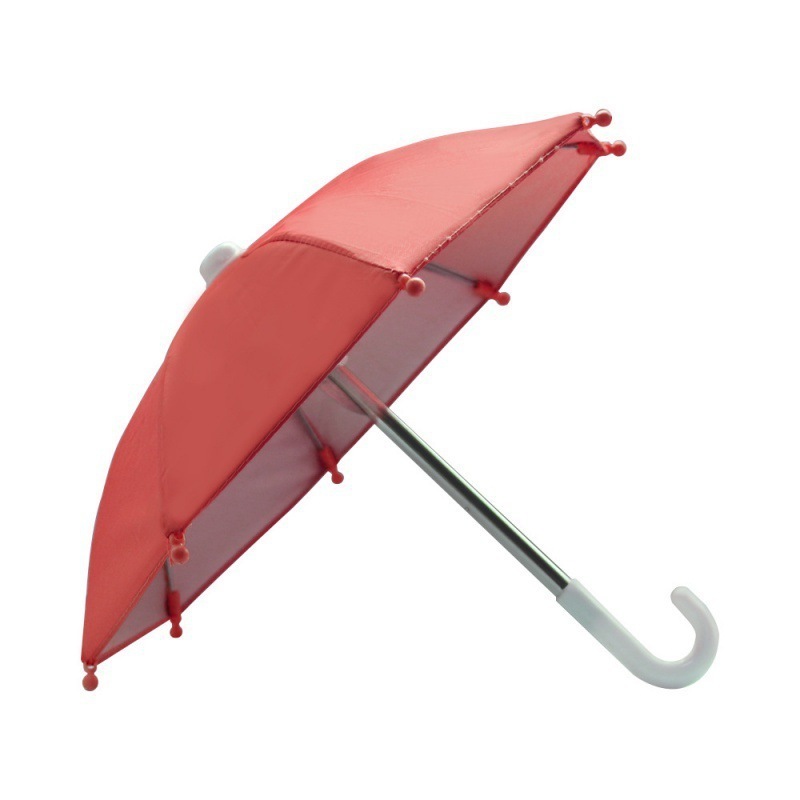 Fine Ocean Plastic Handle Promotional Custom Logo Mini Cell Phone Umbrella Motorcycle Mini Umbrella