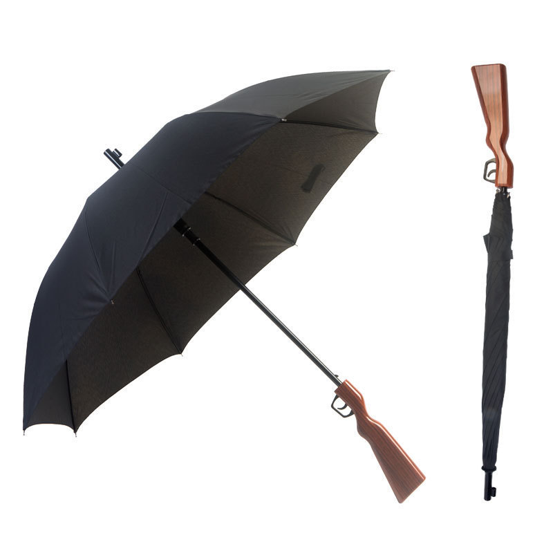 Fine Ocean Gun Umbrella, Unique Straight Gun Shape Umbrella With Self Fabric Pouch Fashion Mens Water Gun Umbrella