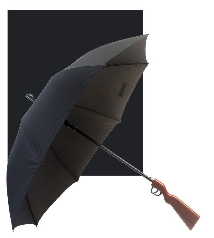 Fine Ocean Gun Umbrella, Unique Straight Gun Shape Umbrella With Self Fabric Pouch Fashion Mens Water Gun Umbrella