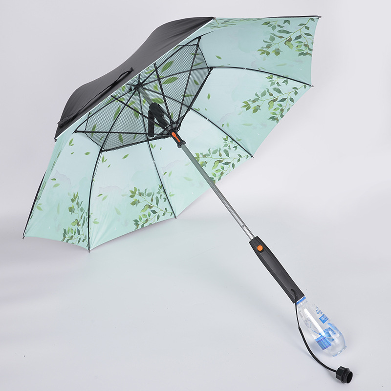 Epsilon Outdoor Mist Cooling Fan Umbrella With Fan And Water Spray Function