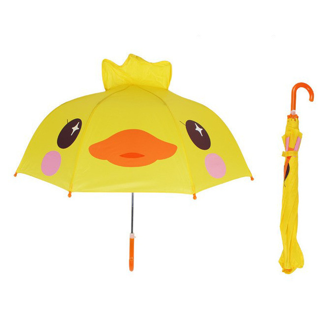 FINE OCEAN Cute Animal Design Children Straight Manual  Character Personalize Child 3D Kid Cartoon Umbrella