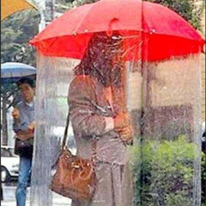 Fine Ocean Cool Clear Long Full Body Umbrella Dome Umbrella That Covers Your Body For Sale