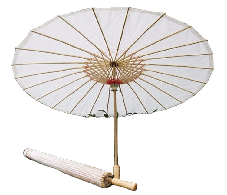 FINE OCEAN paper Decorative Mini Craft Plain Chinese Brida Gifts Parasols Handmade Oil White paper wedding umbrellas