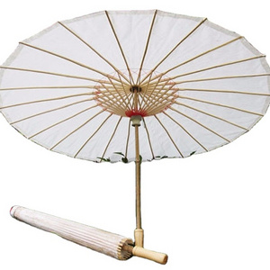 FINE OCEAN paper Decorative Mini Craft Plain Chinese Brida Gifts Parasols Handmade Oil White paper wedding umbrellas