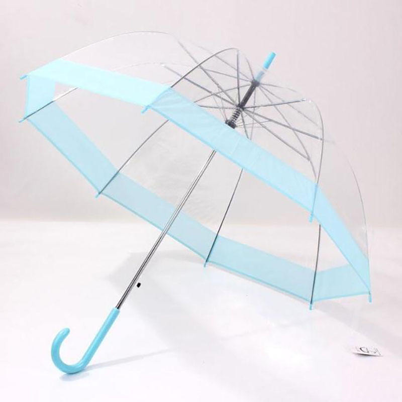 FINE OCEAN Poe Pvc Eva Cheap Popular Mushroom Dome Transparent Promotion Umbrella With Custom Print