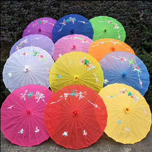 FINE OCEAN Adults Size Japanese Parasol Handmade Fabric Umbrella For Wedding Party Photography Decoration Umbrella