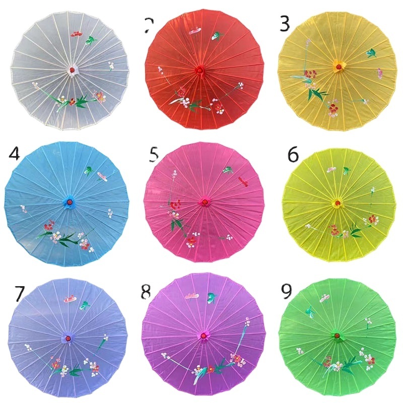 FINE OCEAN Adults Size Japanese Parasol Handmade Fabric Umbrella For Wedding Party Photography Decoration Umbrella