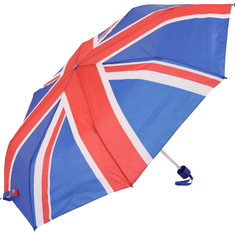 Fine Ocean 3 Folds Manual Open Close Umbrella Union Jack British UK Flag Parasol Mini Umbrella