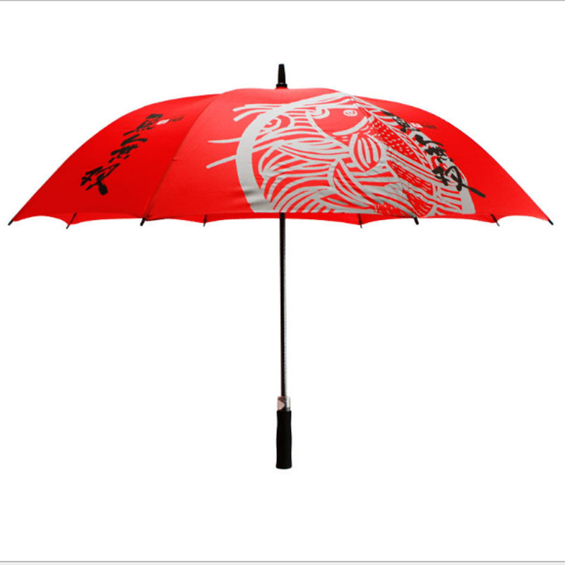 Fine Ocean Golf Umbrella Promotion Advertising Wholesale Custom Print Logo Golf Straight Windproof Umbrella with logo Brolly