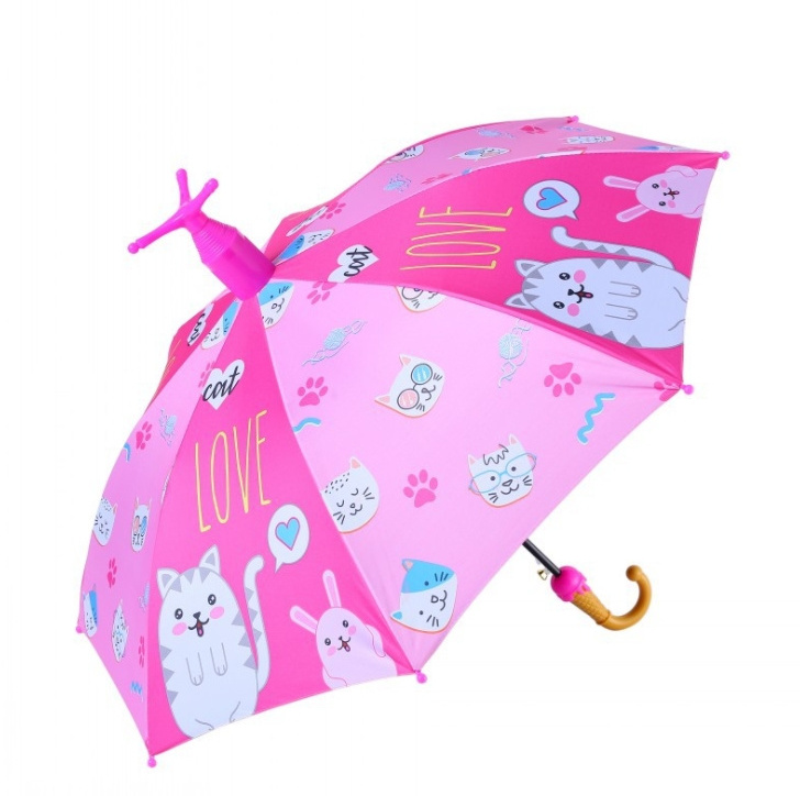 2022 New Trending Kids Umbrella with Ear Cartoon Design Cute Children Umbrellas