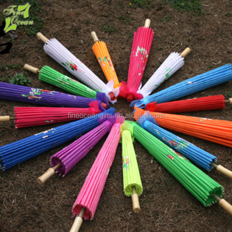 Wholesale custom Japanese straight frame umbrella with bamboo handle