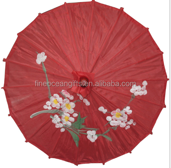 Wholesale custom Japanese straight frame umbrella with bamboo handle