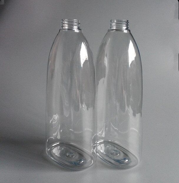 1000ml Empty clear Plastic Body Lotion Pump Bottle Liquid Soap Pet 1 liter PET plastic bottle for body wash bottle