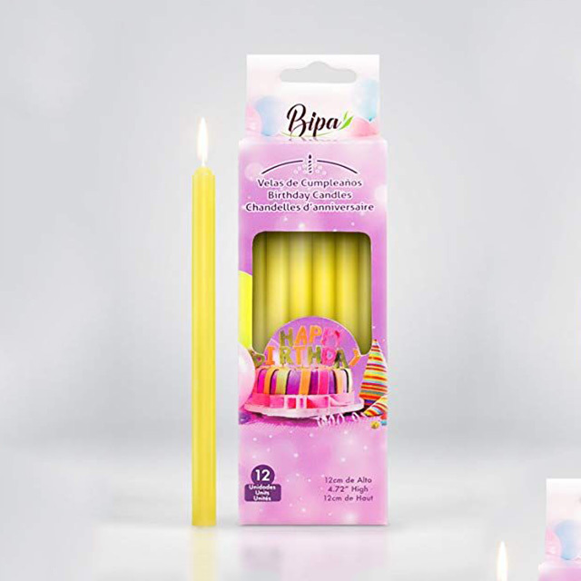 Customized birthday cake candle packaging hanging boxes with printed