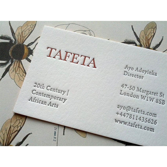 Super elegant gold foil embossed letterpress printing paper business cards