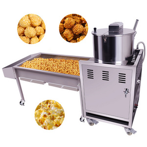 Factory Direct Sale Commercial Gas Type Caramel Popcorn Machine Industrial Automatic Popcorn Making Machine