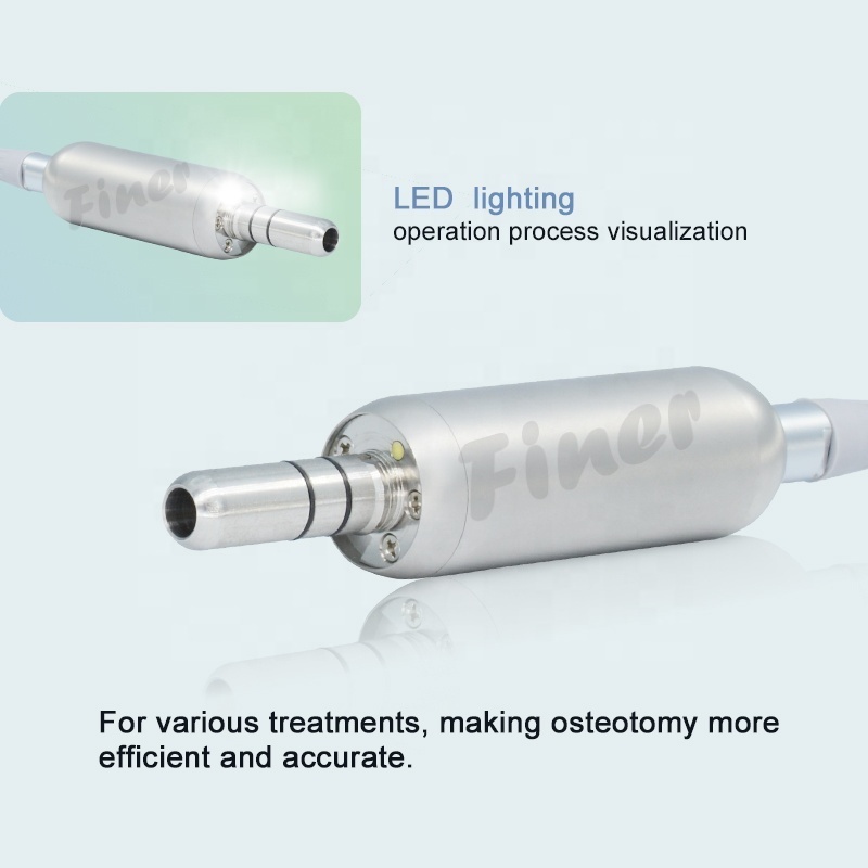 FINER Dental implant motor with optic fiber implant handpiece for implant surgery