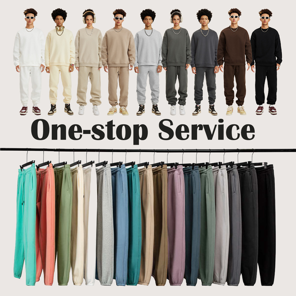 wholesale high quality loose fit pants custom logo trousers street wear oversized sweatpants men's jogger pants