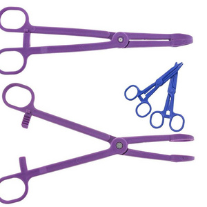 Sterile medical Disposable Plastic Sponge Holder Forceps