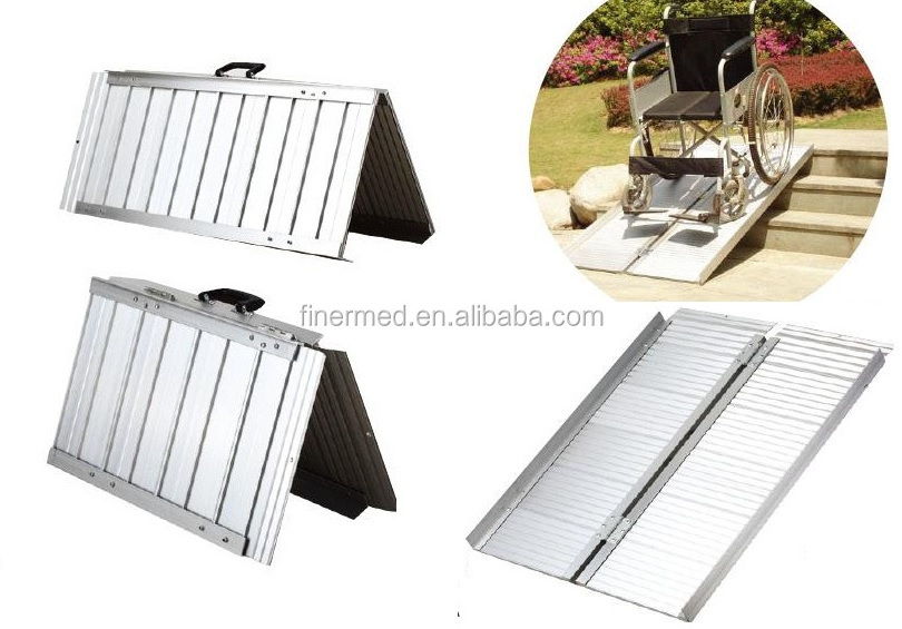 Lightweight Aluminum electric wheelchair ramp