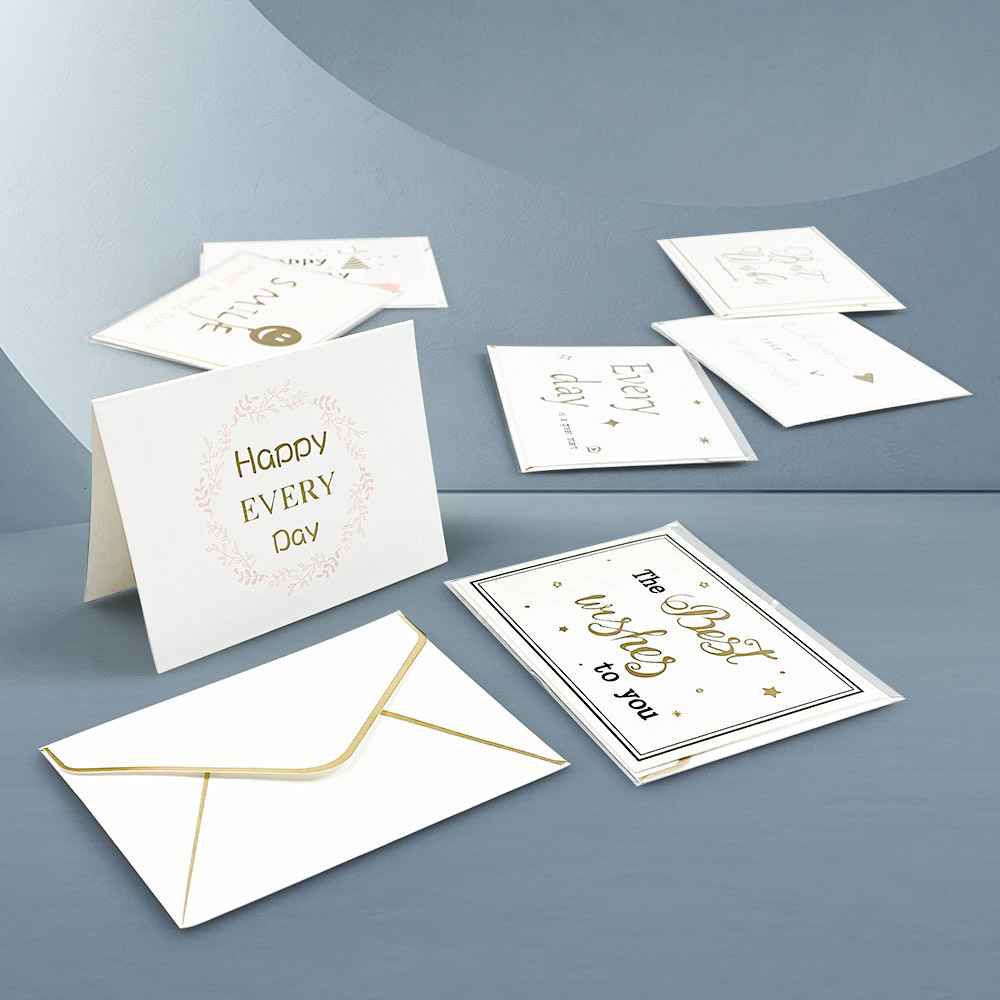 Foldable Luxury Gold Foil Thank You Cards Custom Thank You Card for Small Business