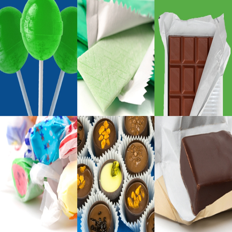 Candy Wrapper Water proof Baking Packaging Nougat Chocolate Chewing Gum Custom Candy Wrapper