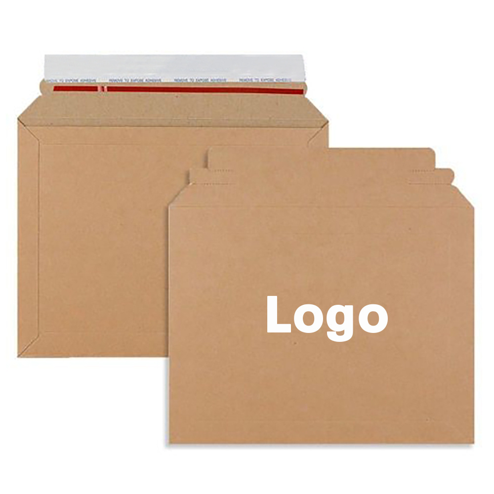 Eco Custom Printing Shipping Mailers Rigid Cardboard Paper Envelope