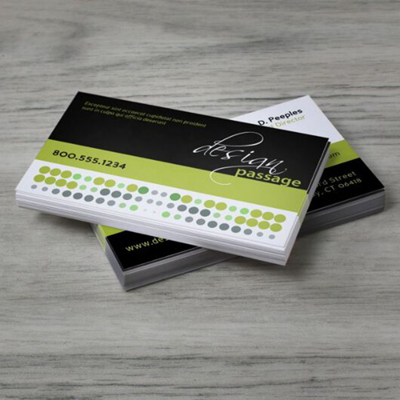 Business Card Printing Thick Sturdy Stock White Art Paper Lamination Varnish Custom Business Card Printing