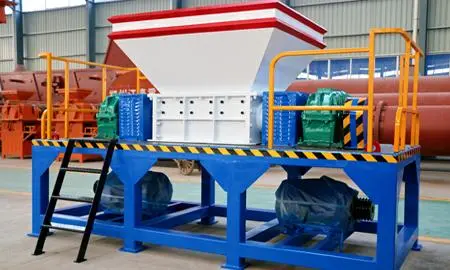 double shaft tire rubber wood pallet shredder machine cardboard shredder and wood plastic metal scrap shredder machine for sale