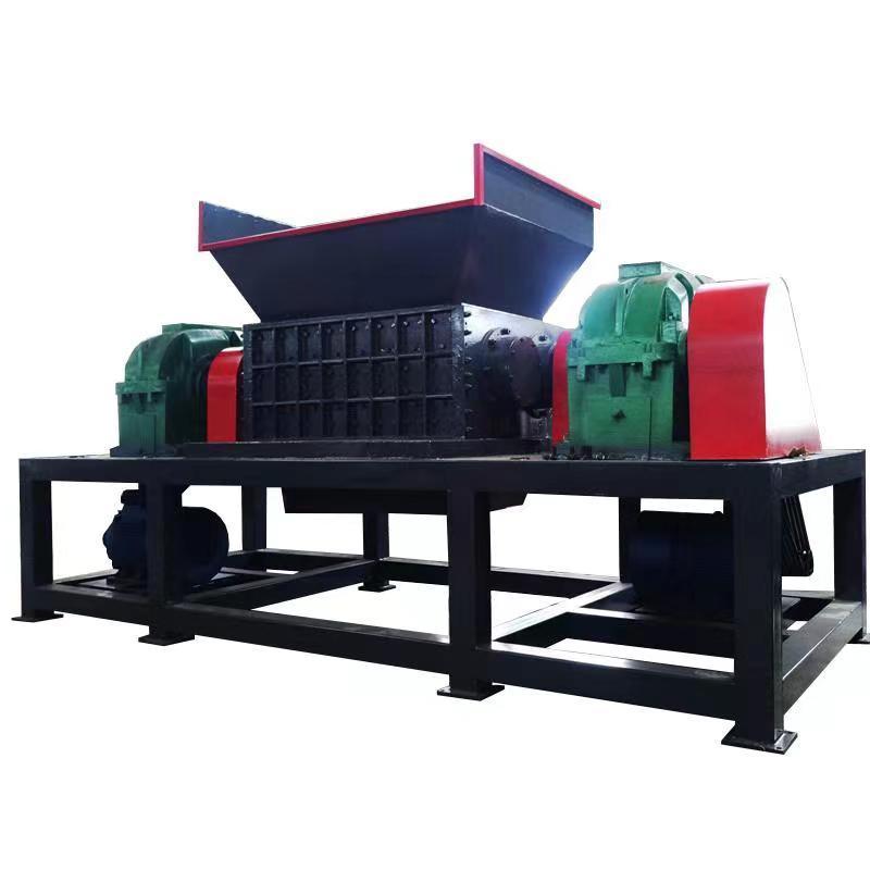 3000kg/h waste wood metal tire recycling cutting shredding crushing production line waste textile straw shredder for clothes