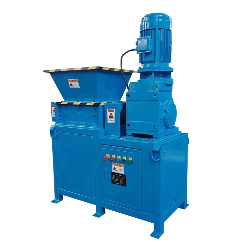 industrial automatic shredder blades and knives small mini two shaft shredder machine single shaft plastic shredder price