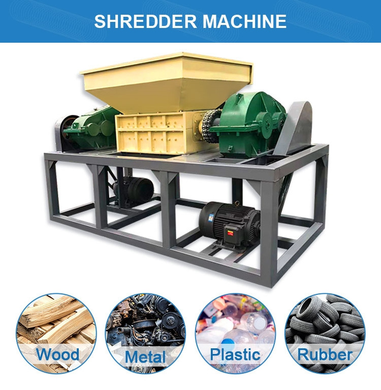 Small Waste plastic recycling machine metal crusher metal shredder