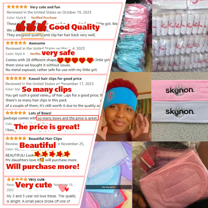 custom logo hair elastic microfiber hair towel wrap makeup custom bonnets headband for women with magic tape