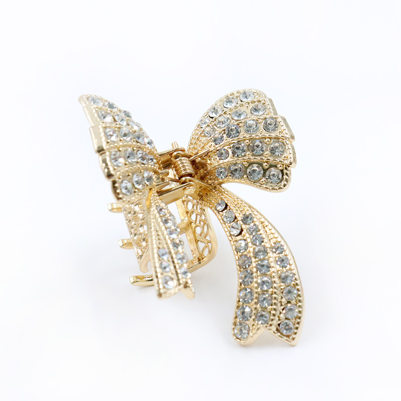 diamond high quality metal hair claw large big hair claw clips gold metal hair clip claw