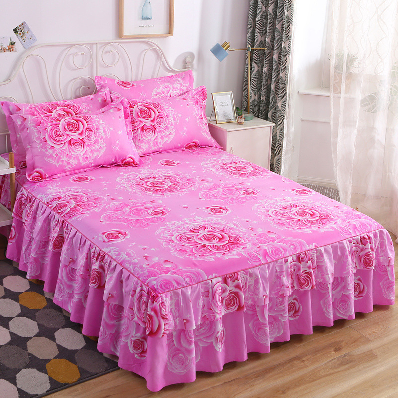 Widely Used Made In China Modern Design Colorful Warm Bed Skirt Dust Ruffles