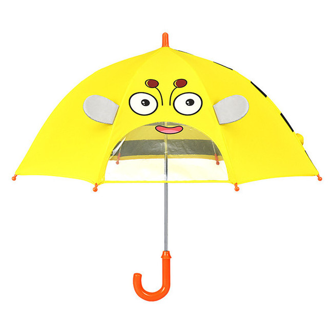 little yellow duck children's umbrella small transparent window little boys and girls kindergarten baby umbrella