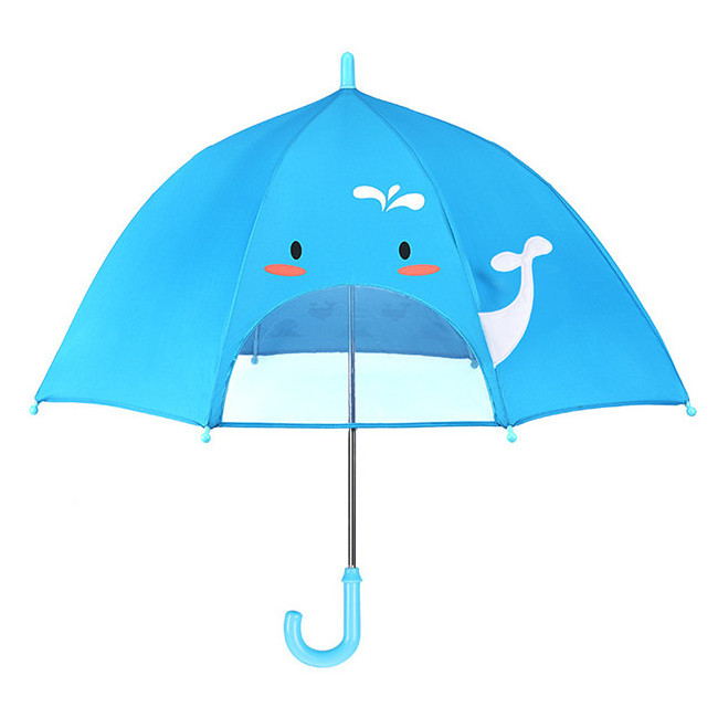 little yellow duck children's umbrella small transparent window little boys and girls kindergarten baby umbrella