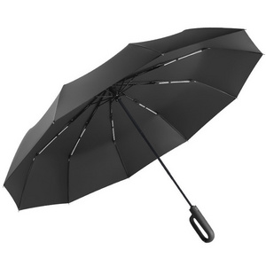 Buckle 10-Bone Automatic  Dual-Use Large Size Fold Umbrella