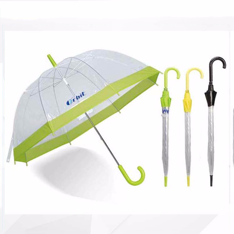 New Produce Full Screen Printing Cheap Dome Clear Transparent Umbrella