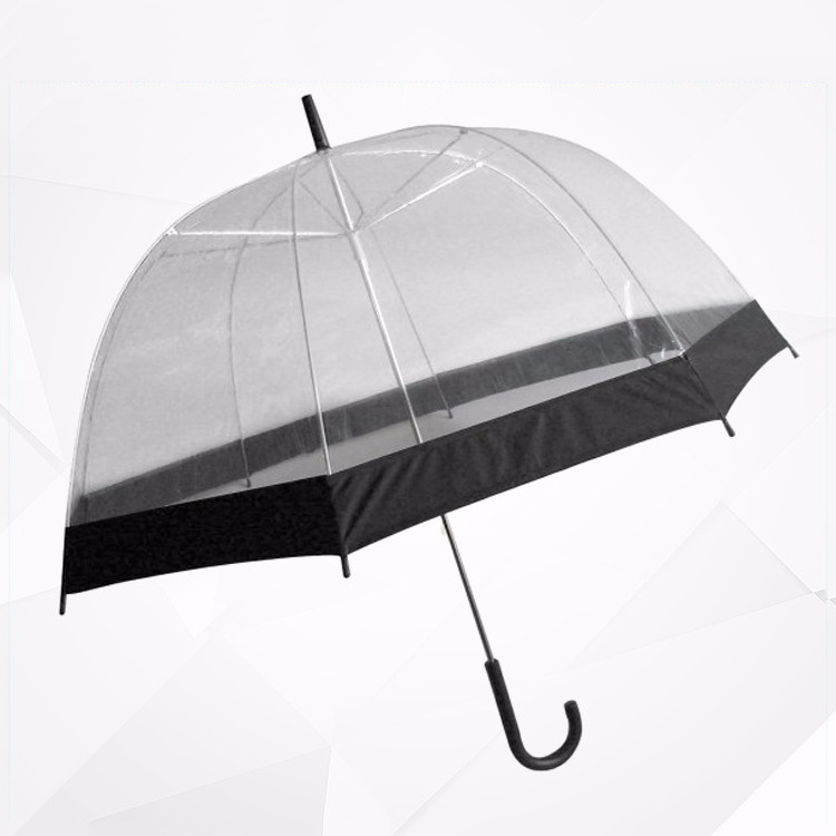 New Produce Full Screen Printing Cheap Dome Clear Transparent Umbrella