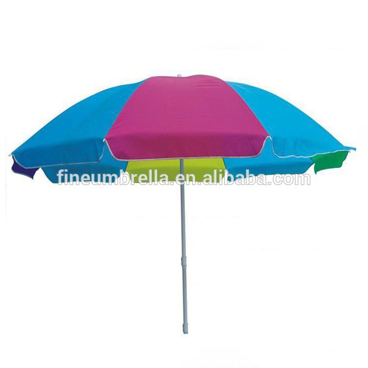 Portable rainproof solar large beach umbrella with tassels